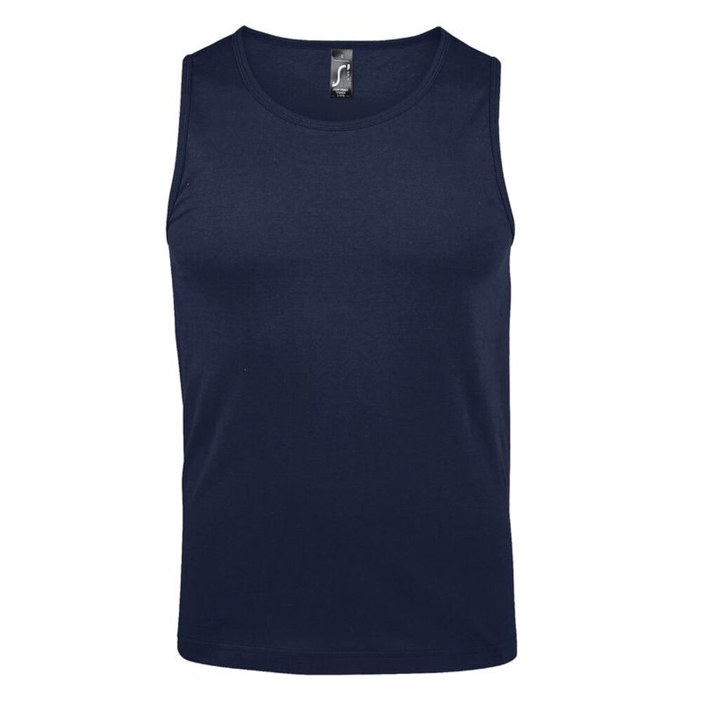 SOLS Mens Justin Sleeveless Tank / Vest Top / French Navy